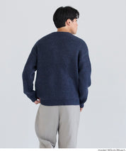 男裝馬海毛風格LOGO針織毛衣