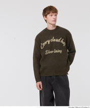 男裝馬海毛風格LOGO針織毛衣