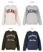 男裝馬海毛風格LOGO針織毛衣