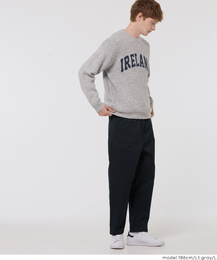 男裝馬海毛風格LOGO針織毛衣