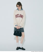 男裝馬海毛風格LOGO針織毛衣