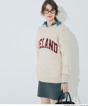 男裝馬海毛風格LOGO針織毛衣