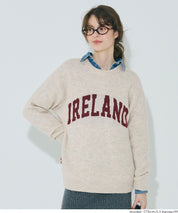 男裝馬海毛風格LOGO針織毛衣