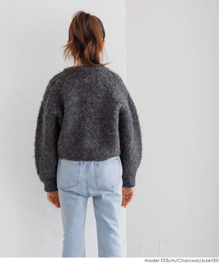 童裝圈圈紗羊毛日系圓領衫 親子裝