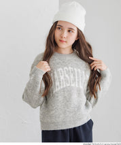 童裝英字LOGO圓領長袖毛衣 親子裝