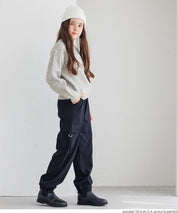 童裝英字LOGO圓領長袖毛衣 親子裝