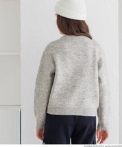 童裝英字LOGO圓領長袖毛衣 親子裝