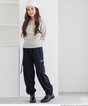 童裝英字LOGO圓領長袖毛衣 親子裝