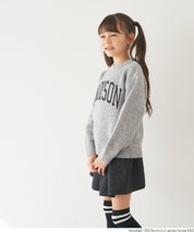 童裝大學風英字LOGO圓領毛衣 親子裝