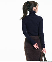 可機洗柔軟針織高領上衣