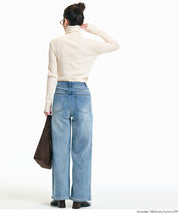 可機洗柔軟針織高領上衣