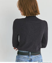 可機洗柔軟針織高領上衣