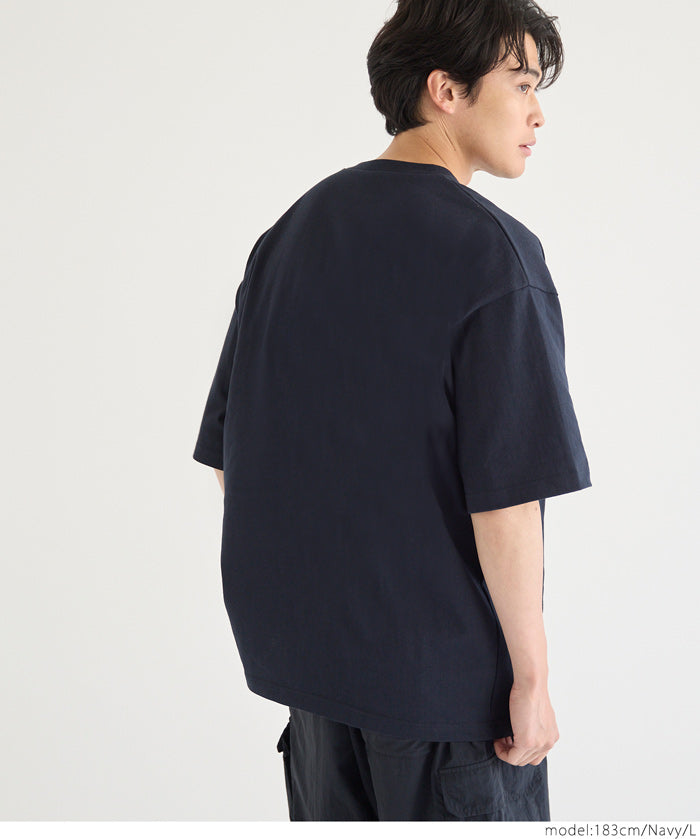 【重磅棉】口袋寬鬆短袖T恤 T-shirt 上衣 男女共用