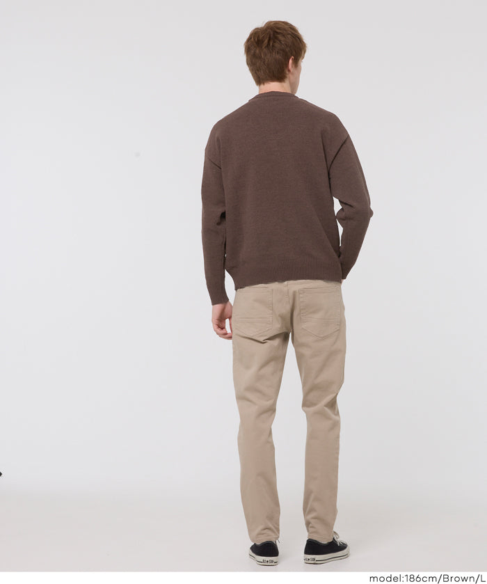 男裝英字LOGO圓領針織上衣