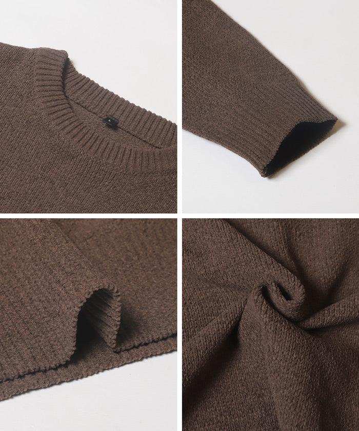 男裝英字LOGO圓領針織上衣