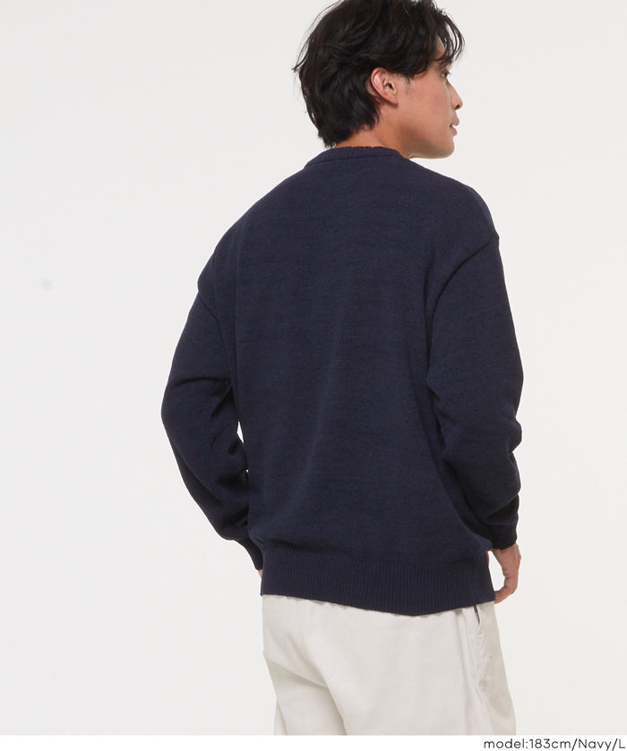 男裝英字LOGO圓領針織上衣