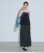 細閃碎鑽絨布細肩帶娃娃背心