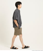 男裝日系胸前口袋尼龍短袖襯衫