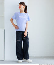 童裝後背簍空愛心短袖上衣 T-shirt