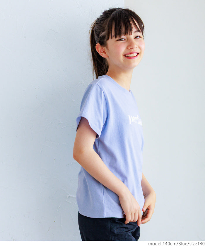 童裝後背簍空愛心短袖上衣 T-shirt