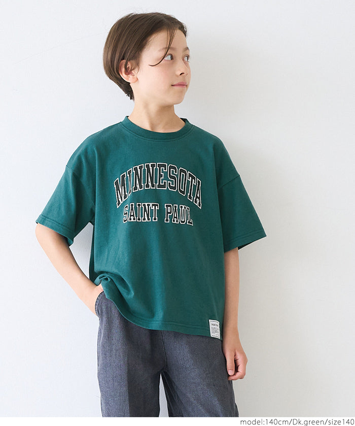 童裝英字LOGO短袖上衣 Tee