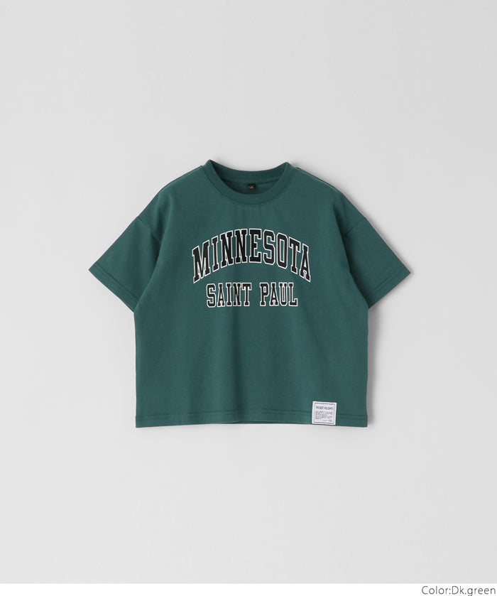 童裝英字LOGO短袖上衣 Tee