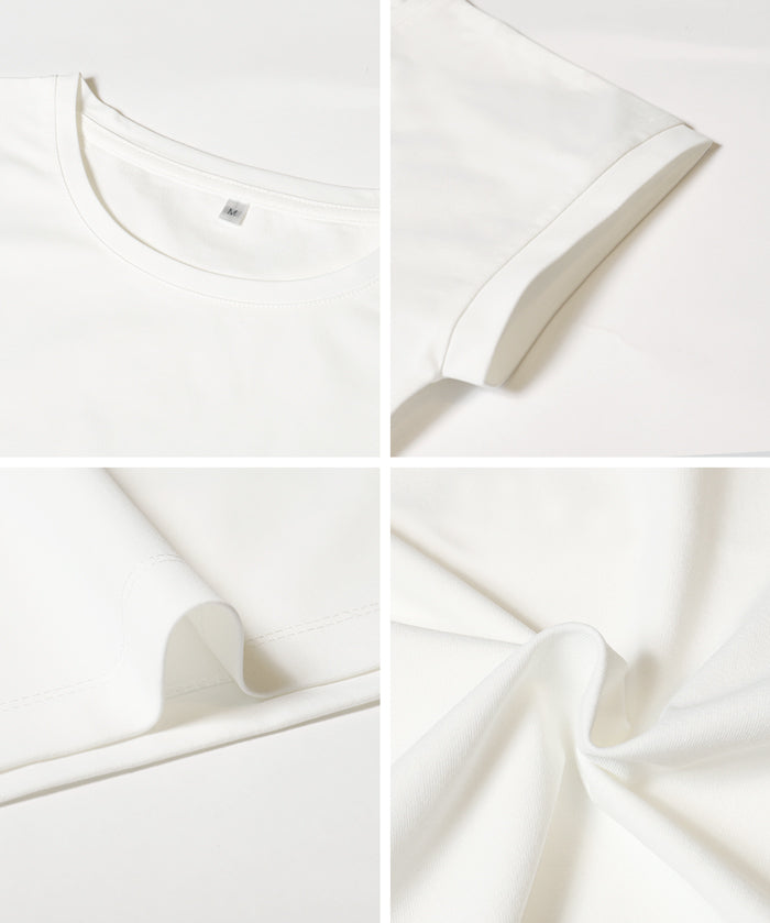 綠能循環面料素色短袖上衣 T-shirt