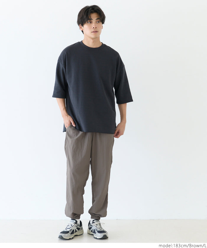 男裝輕量尼龍工裝長褲