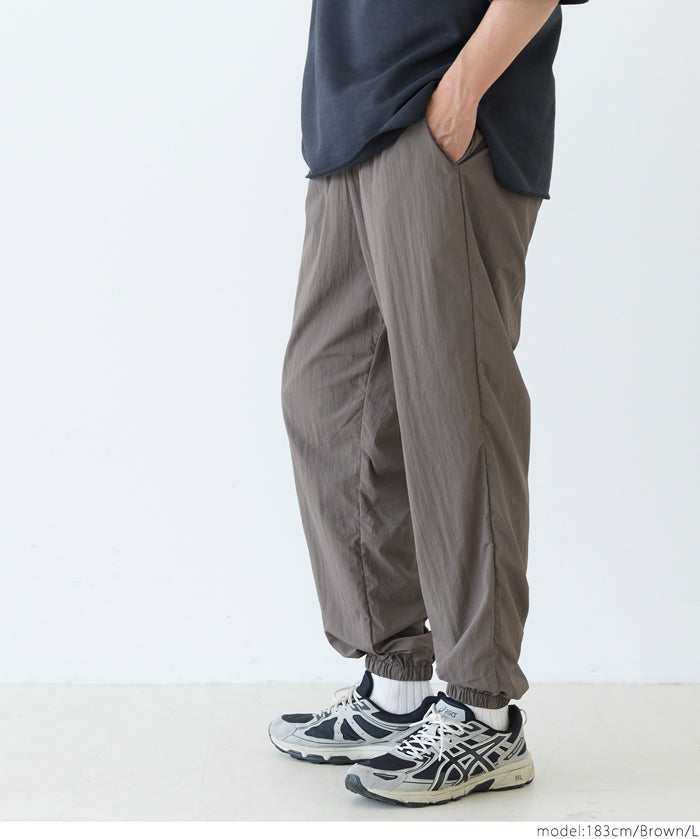 男裝輕量尼龍工裝長褲