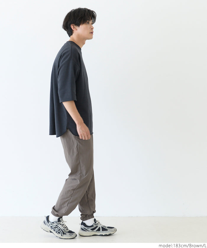 男裝輕量尼龍工裝長褲