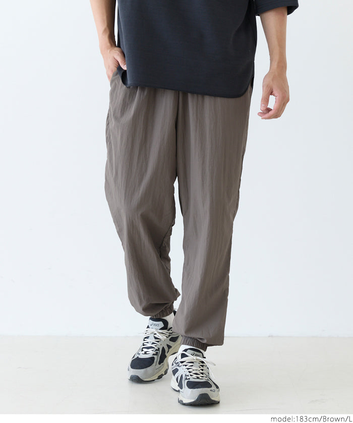 男裝輕量尼龍工裝長褲