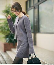 【可配套】軟糯絨感顯瘦螺紋針織迷你裙