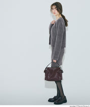 【可配套】軟糯絨感金扣針織開衫外套