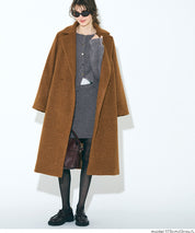 【可配套】軟糯絨感金扣針織開衫外套