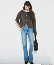 【可配套】軟糯絨感金扣針織開衫外套