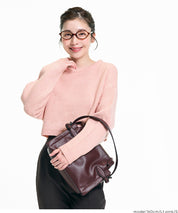 慵懶厚實短版針織毛衣