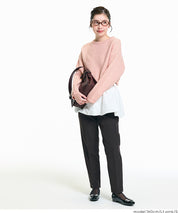 慵懶厚實短版針織毛衣