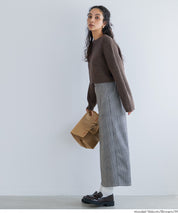 慵懶厚實短版針織毛衣