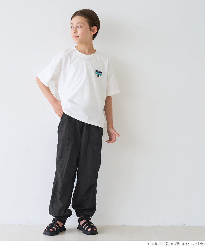 童裝街頭造型腰頭尼龍工裝褲