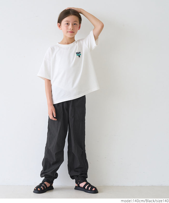 童裝街頭造型腰頭尼龍工裝褲