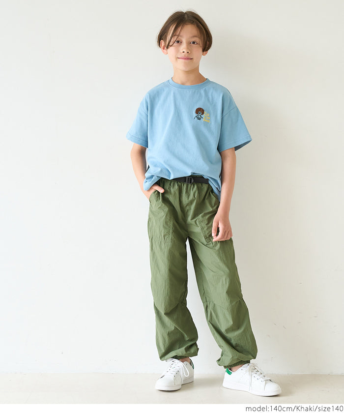 童裝街頭造型腰頭尼龍工裝褲