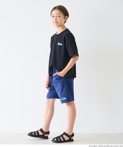 童裝刺繡圖案休閒短褲
