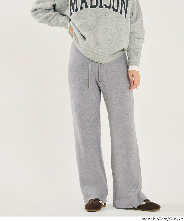 【保暖內刷毛】加厚針織休閒褲