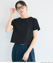 棉質純色箱型剪裁短袖上衣(U.S. COTTON BOX T-shirt )