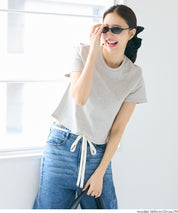 棉質純色箱型剪裁短袖上衣(U.S. COTTON BOX T-shirt )