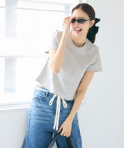 棉質純色箱型剪裁短袖上衣(U.S. COTTON BOX T-shirt )
