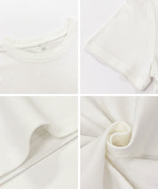 棉質純色箱型剪裁短袖上衣(U.S. COTTON BOX T-shirt )