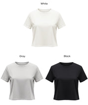 棉質純色箱型剪裁短袖上衣(U.S. COTTON BOX T-shirt )