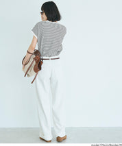 Cotton Plain French Sleeve T-shirt