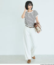 Cotton Plain French Sleeve T-shirt